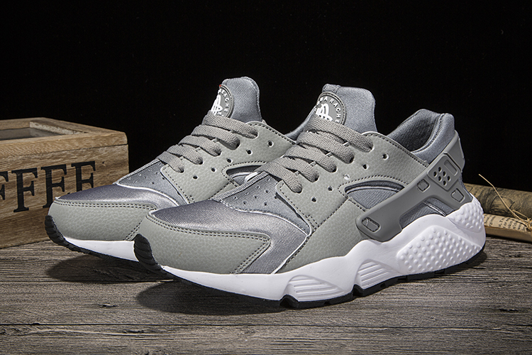 New Women Nike Air Huarache Grey Shoes